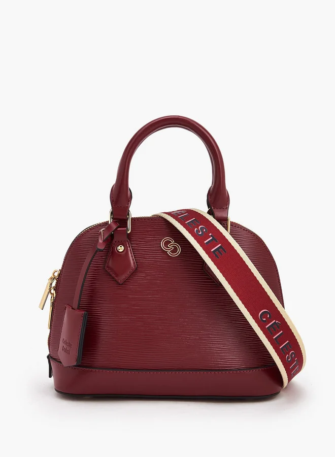 سيليست Textured Dome Bag With Detachable Strap